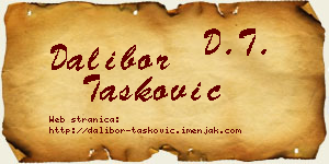 Dalibor Tasković vizit kartica